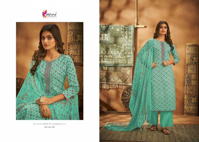 Kesari Palak 2 Cambric Cotton Casual Daily Wear Embroidery Dress Material Collection
